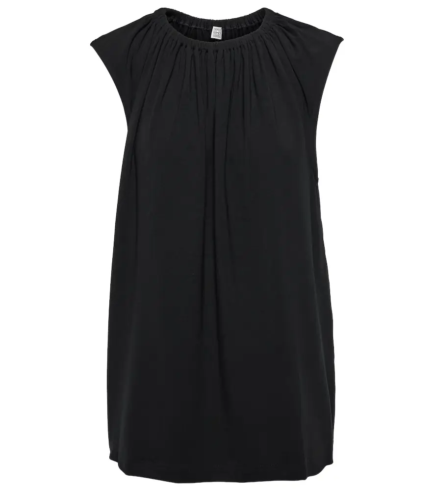 TOTEME Gathered jersey top