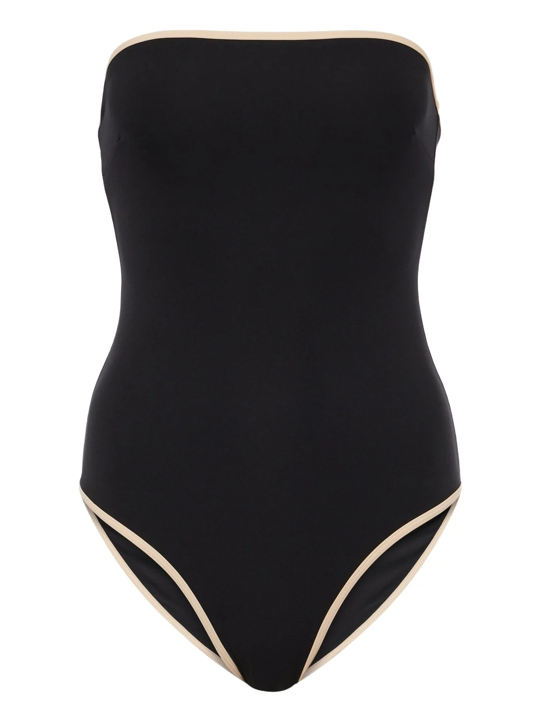 Strapless jersey swimsuit Strapless jersey swimsuit
