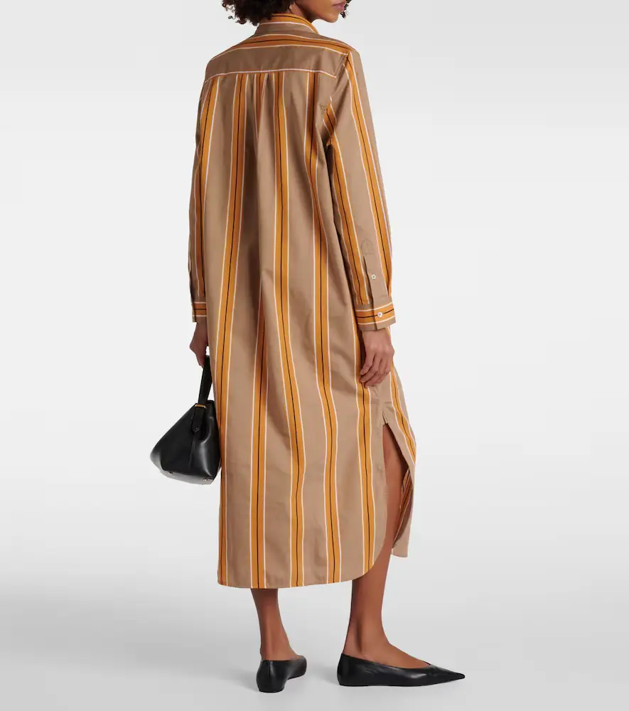 TOTEME Jacquard striped cotton-blend shirt dress | Thumbnail 3