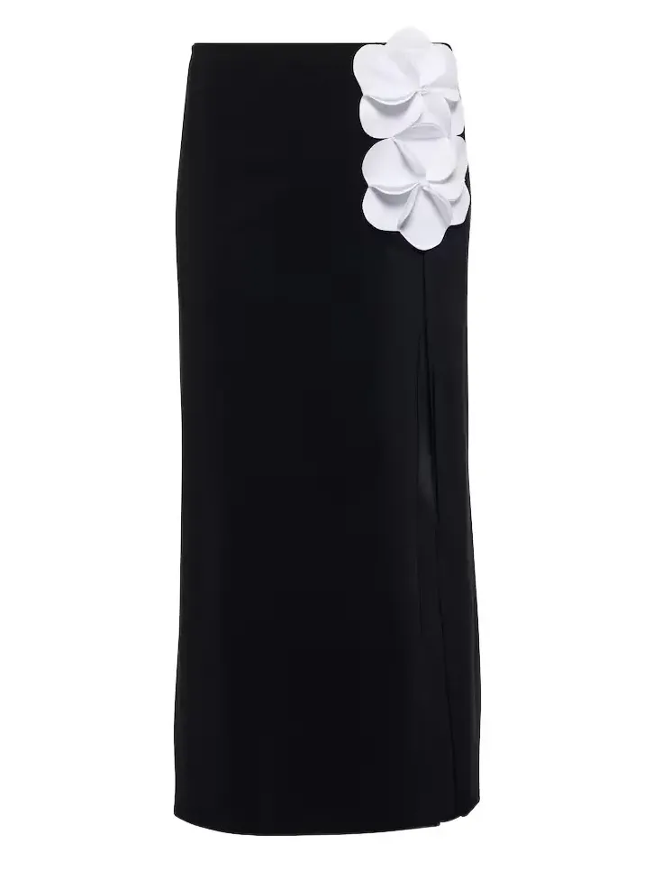 Tess floral-appliqué beach cover-up