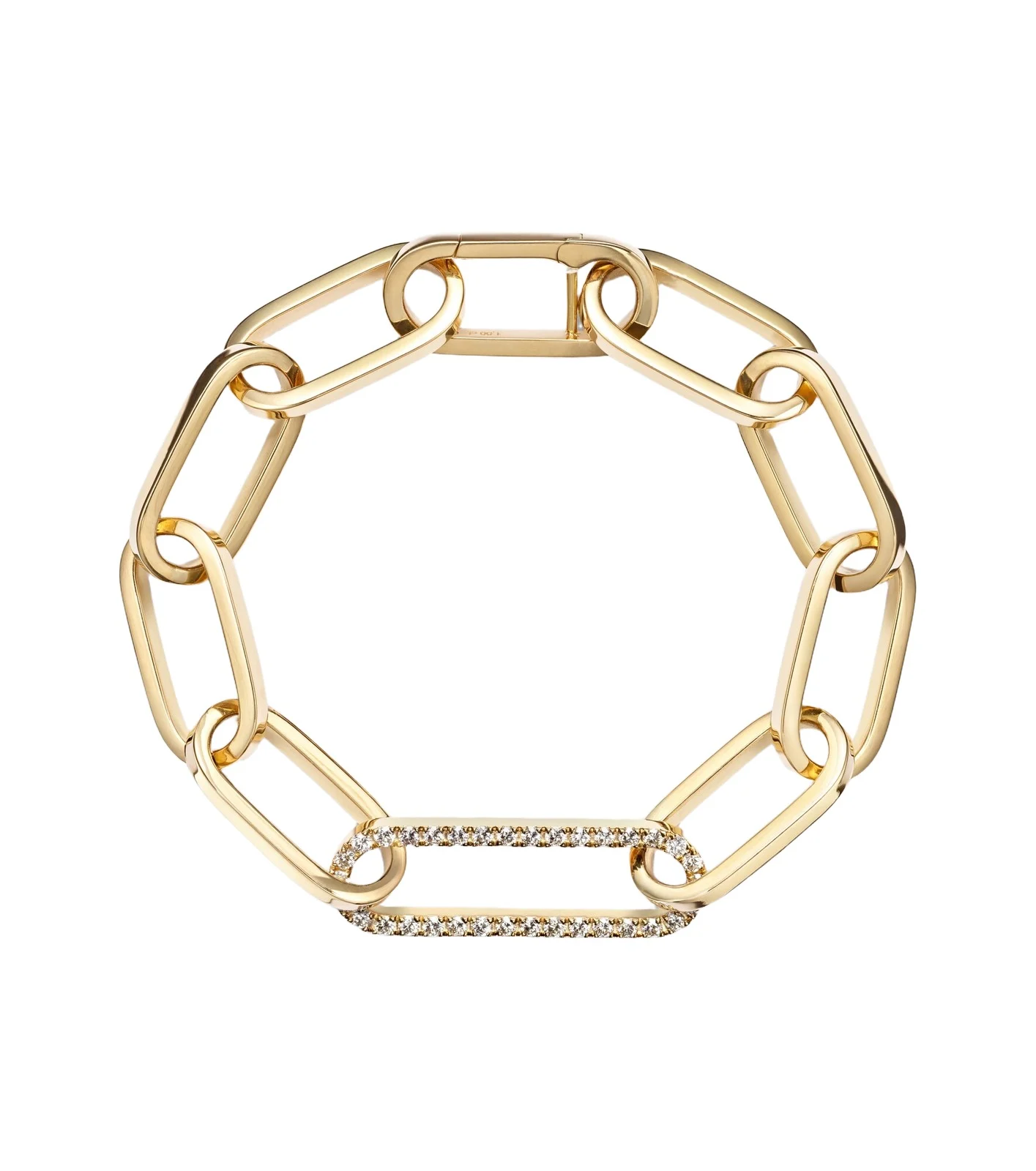 Link 18kt gold bracelet with diamonds Link 18kt gold bracelet with diamonds