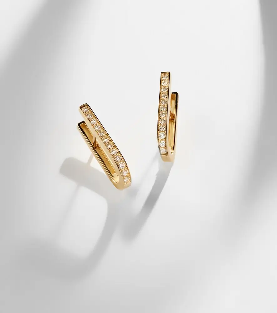 Bucherer Fine Jewellery Link 18kt gold earrings with diamonds | Thumbnail 5