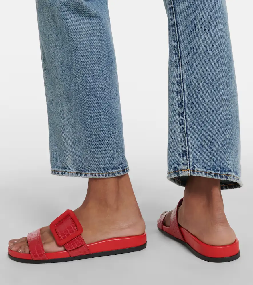 Manolo Blahnik Mayfu croc-effect leather sandals | Thumbnail 5