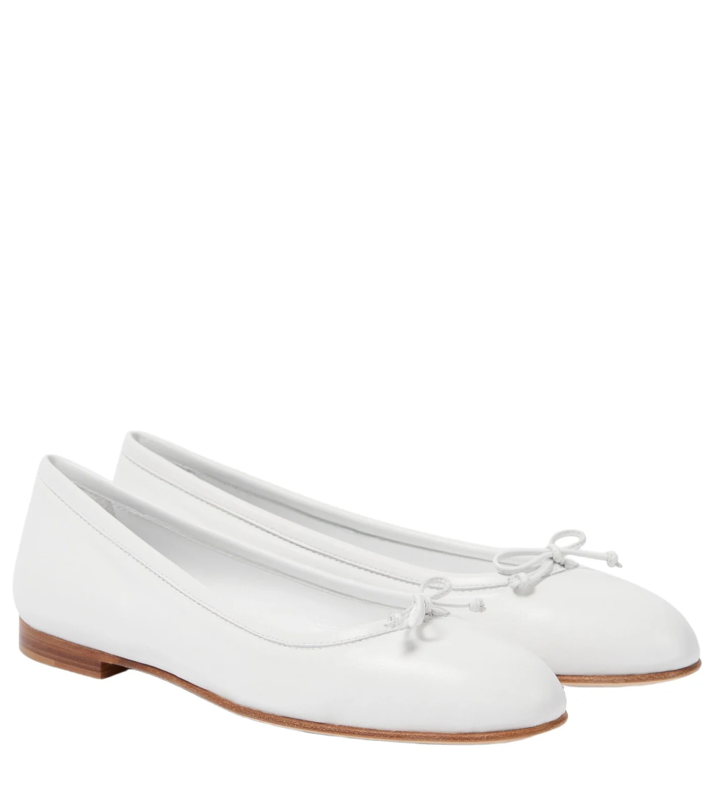 Manolo Blahnik Verallii leather ballet flats