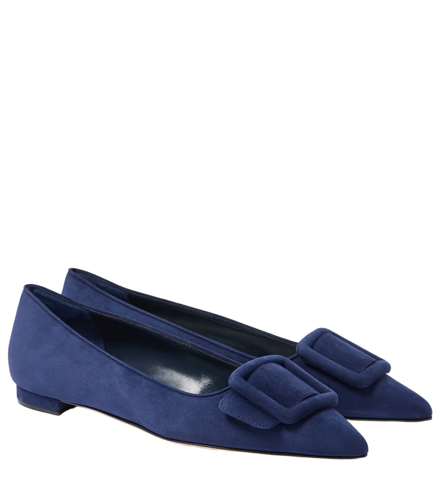 Manolo Blahnik Maysale suede ballet flats