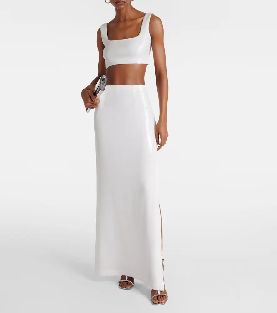 Galvan Bridal Beating Heart sequined maxi skirt | Thumbnail 3 Galvan Bridal Beating Heart sequined maxi skirt | Thumbnail 3