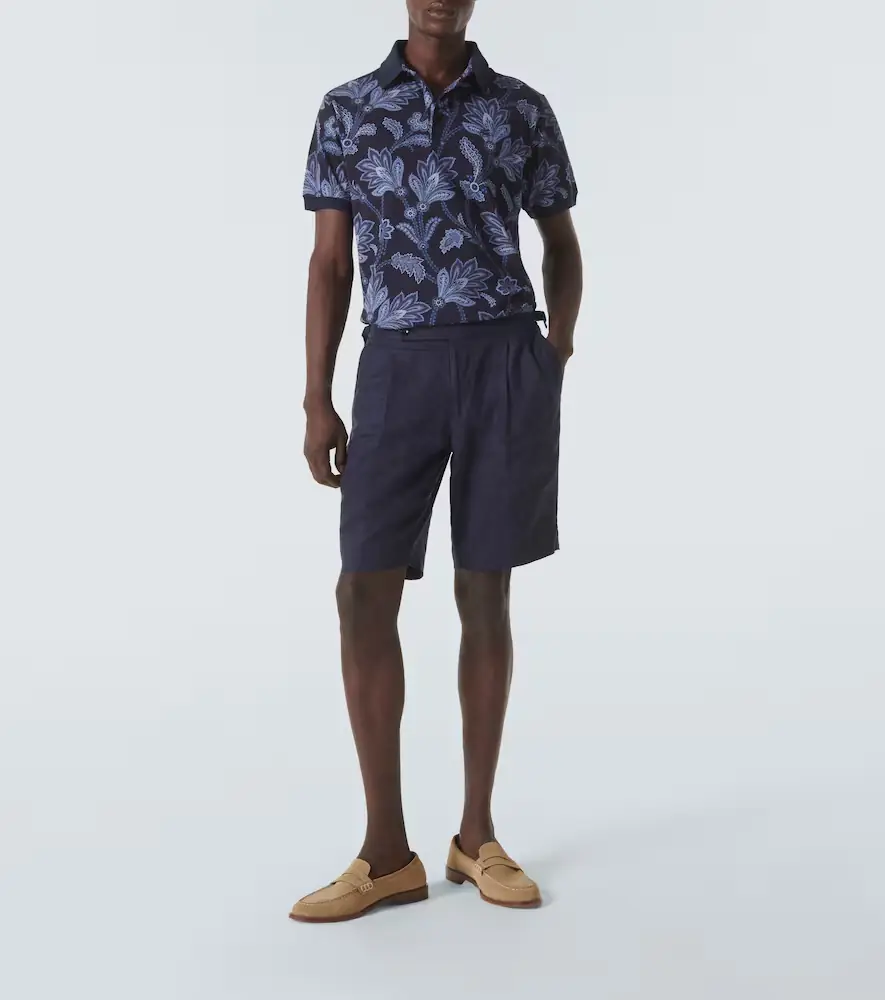 Etro Printed cotton piqué polo shirt | Thumbnail 4 Etro Printed cotton piqué polo shirt | Thumbnail 4