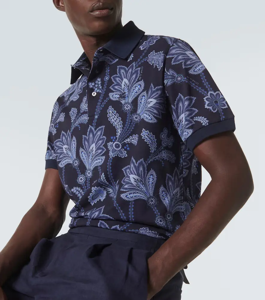 Etro Printed cotton piqué polo shirt | Thumbnail 5 Etro Printed cotton piqué polo shirt | Thumbnail 5
