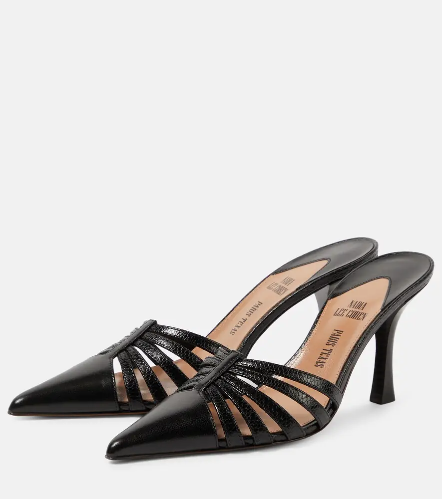 Paris Texas Nadia 85 cutout leather mules | Thumbnail 3 Paris Texas Nadia 85 cutout leather mules | Thumbnail 3