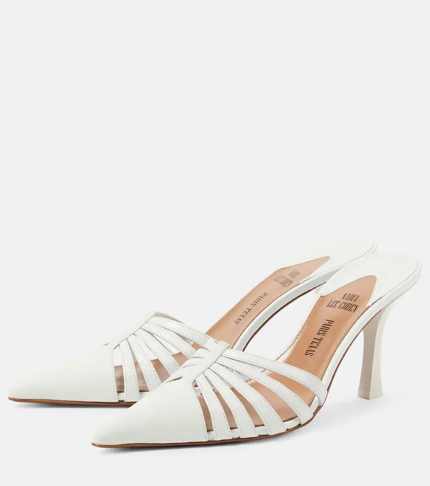 Paris Texas Nadia 85 cutout leather mules | Thumbnail 4 Paris Texas Nadia 85 cutout leather mules | Thumbnail 4