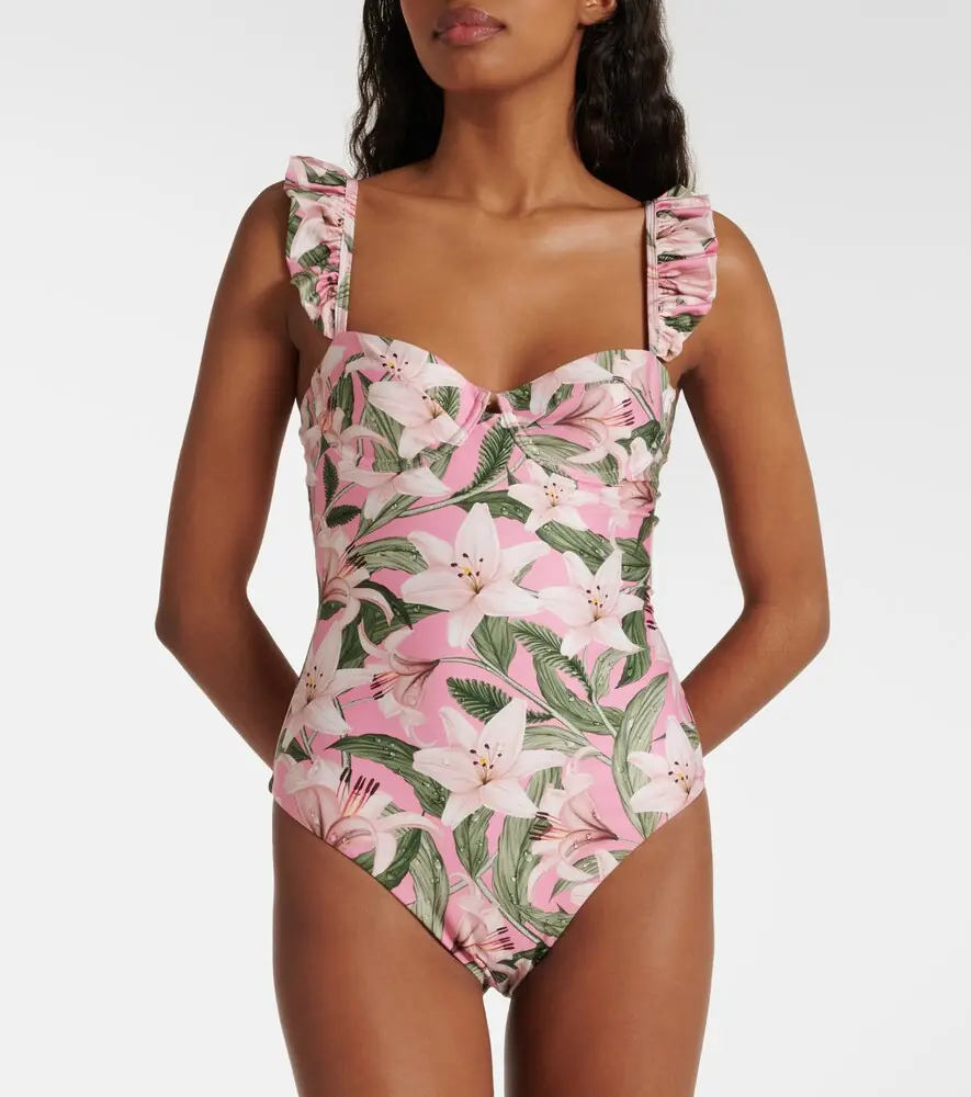 Agua by Agua Bendita Ajonjoli floral swimsuit | Thumbnail 4