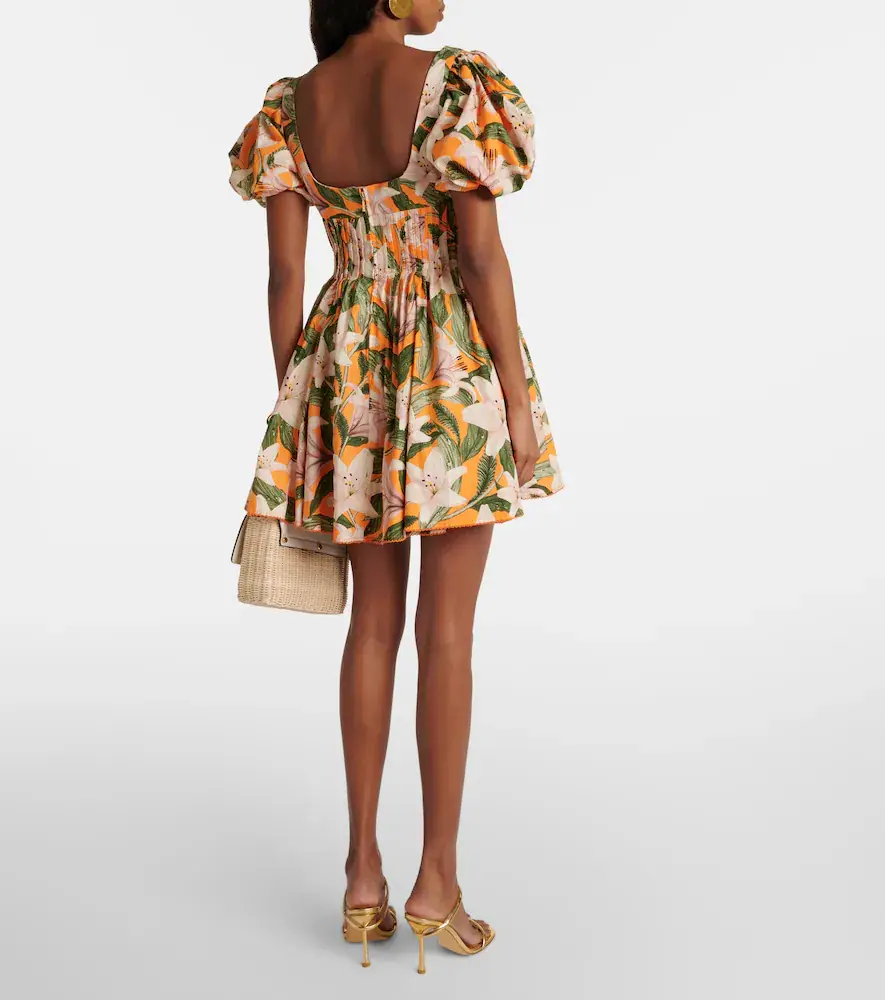 Agua by Agua Bendita Caramelo Lirio floral cotton minidress | Thumbnail 4