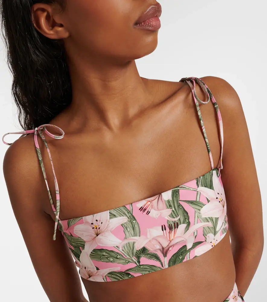 Agua by Agua Bendita Primavera floral bikini top | Thumbnail 2