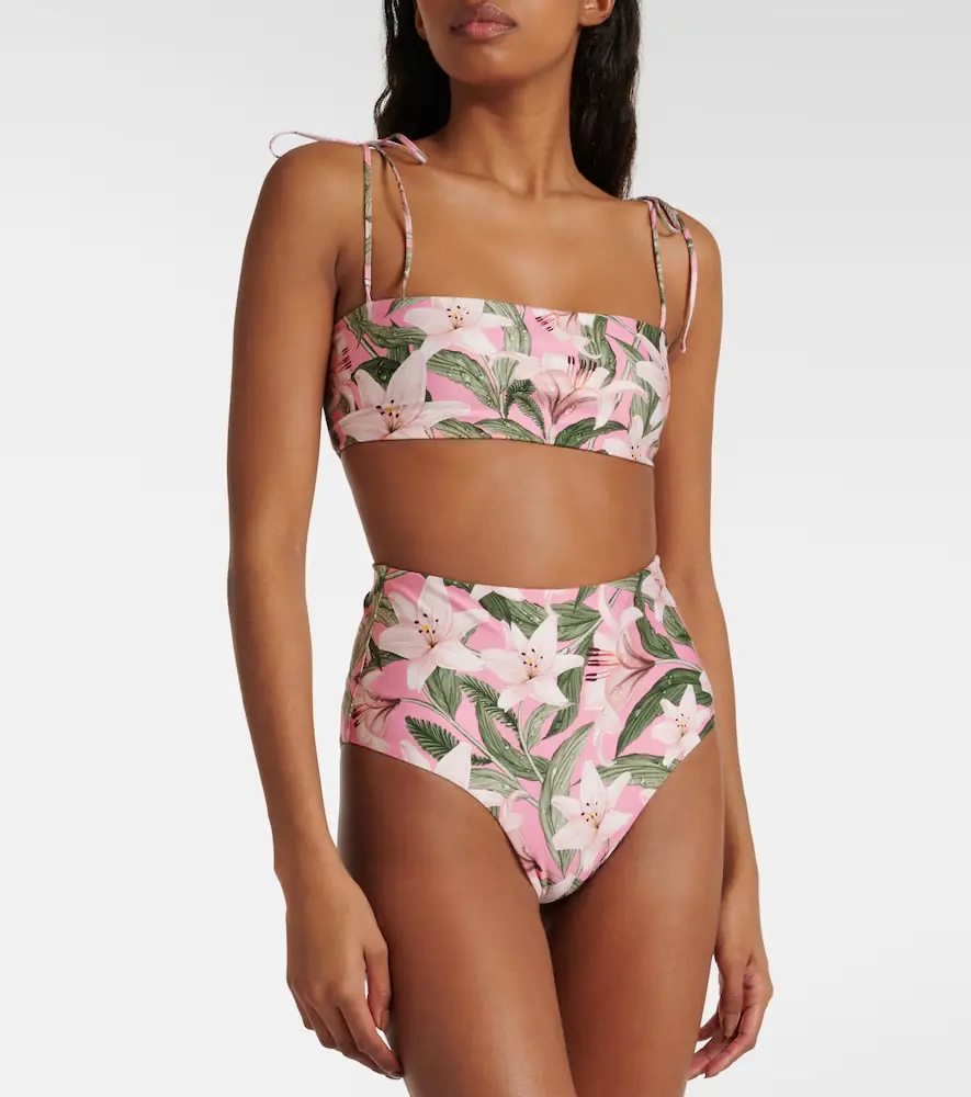 Agua by Agua Bendita Primavera floral bikini top | Thumbnail 3