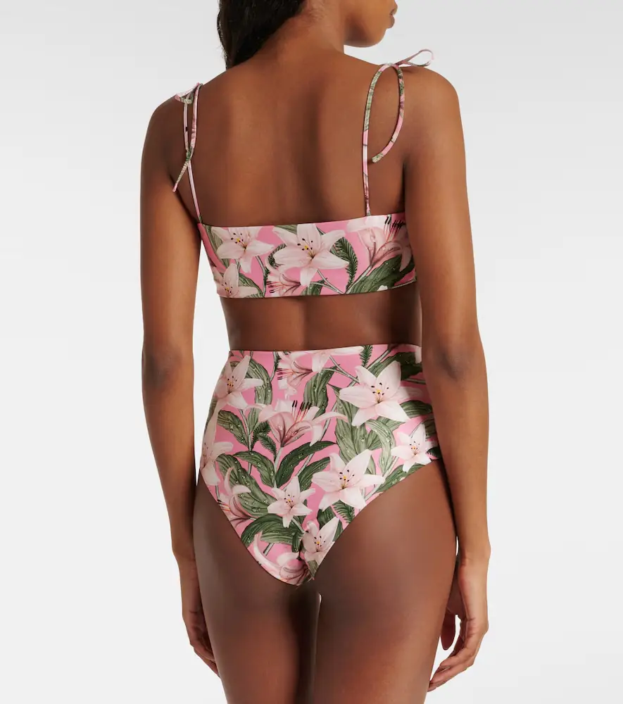 Agua by Agua Bendita Primavera floral bikini top | Thumbnail 4