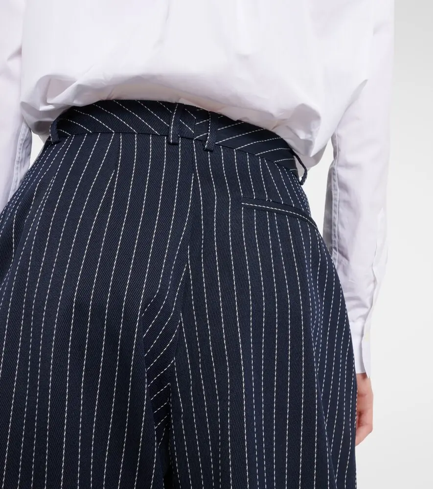 The Frankie Shop Ripley pinstripe twill wide-leg pants | Thumbnail 2