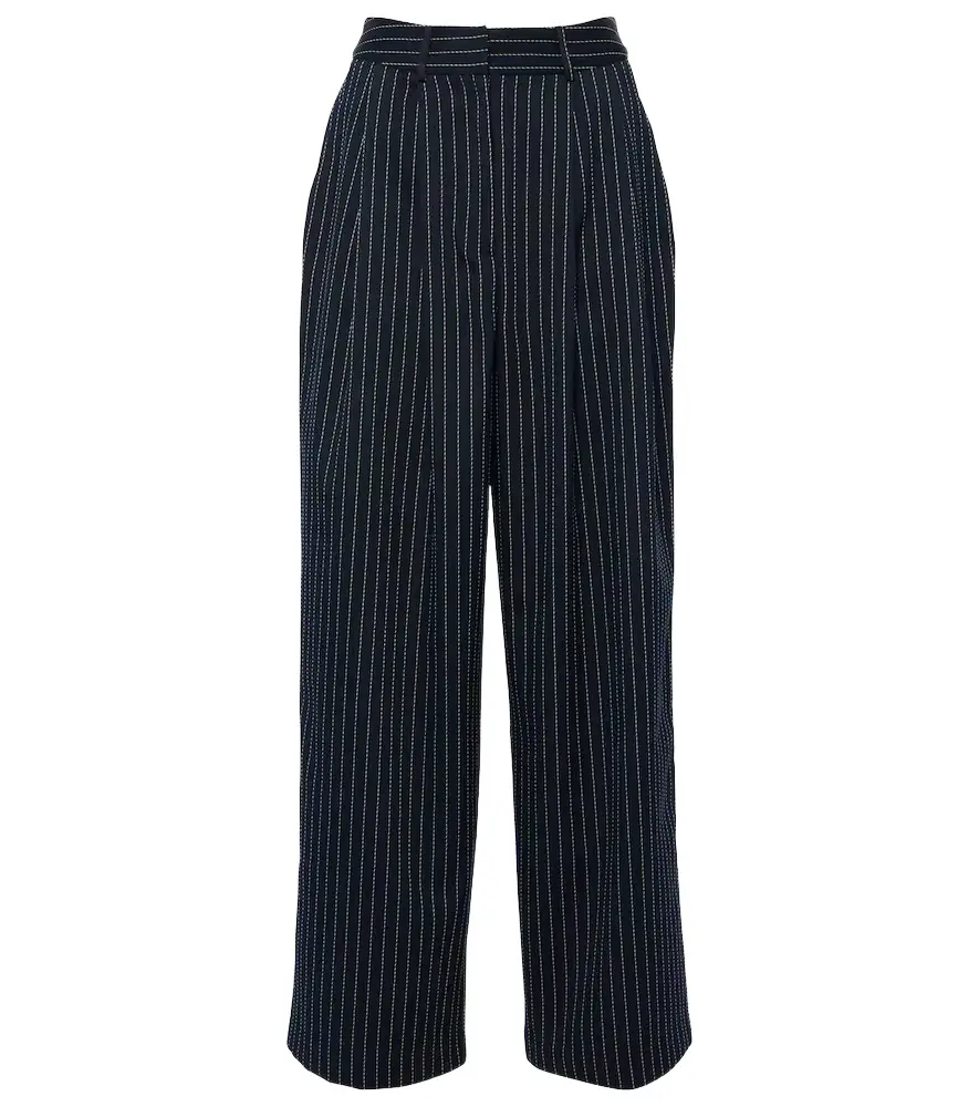 The Frankie Shop Ripley pinstripe twill wide-leg pants | Image 1 The Frankie Shop Ripley pinstripe twill wide-leg pants | Image 1