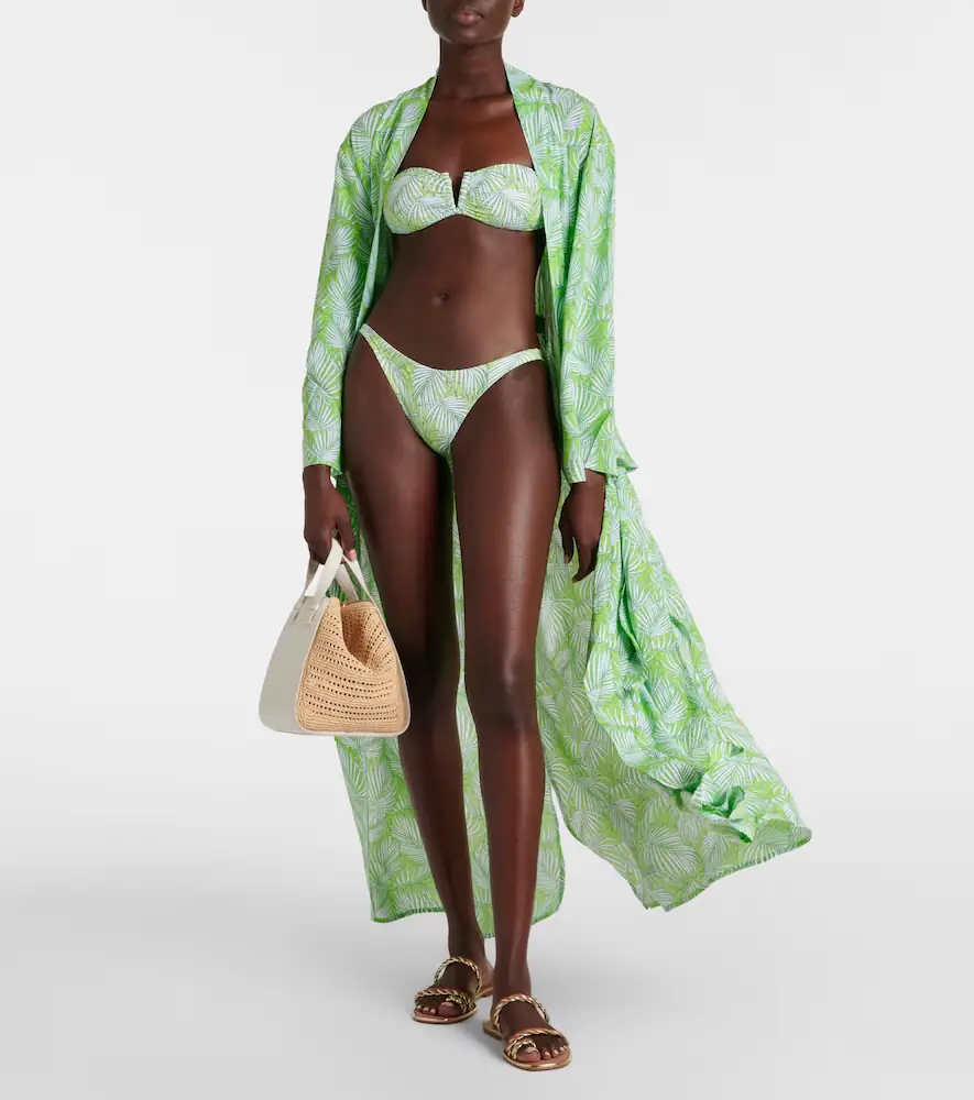Melissa Odabash Alba printed bandeau bikini top | Thumbnail 2