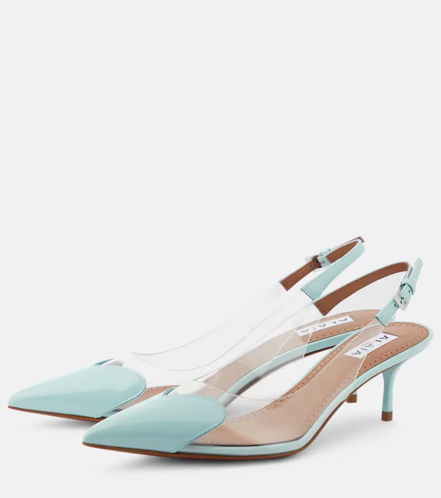 Alaïa Alaïa Le Caur patent leather and PU slingback pumps | Thumbnail 2 Alaïa Alaïa Le Caur patent leather and PU slingback pumps | Thumbnail 2