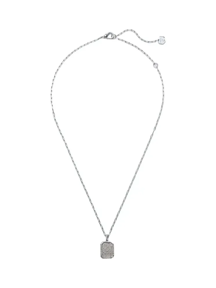 SHAY JEWELRY 18kt white gold pendant necklace with diamonds