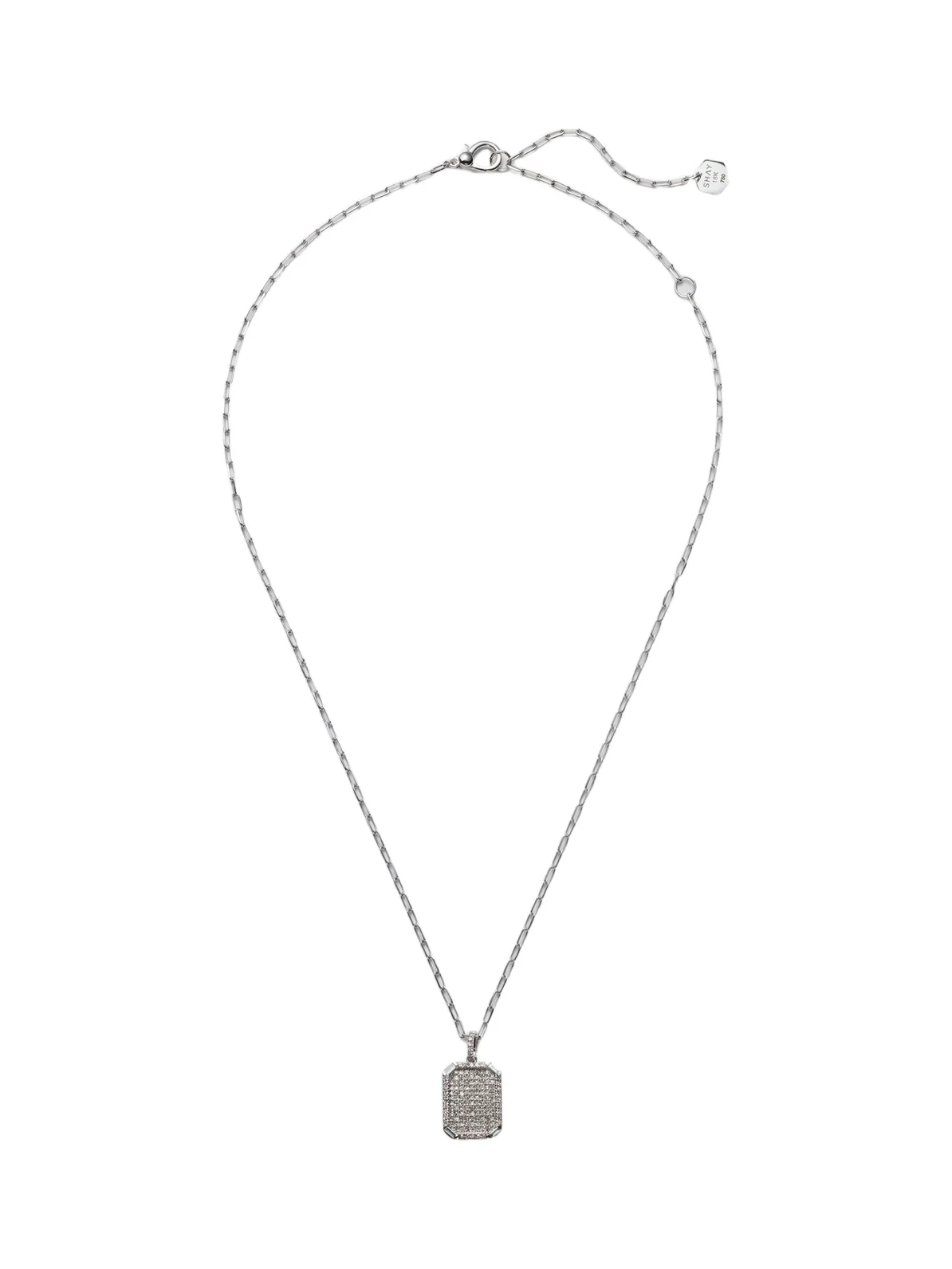 18kt white gold pendant necklace with diamonds 18kt white gold pendant necklace with diamonds