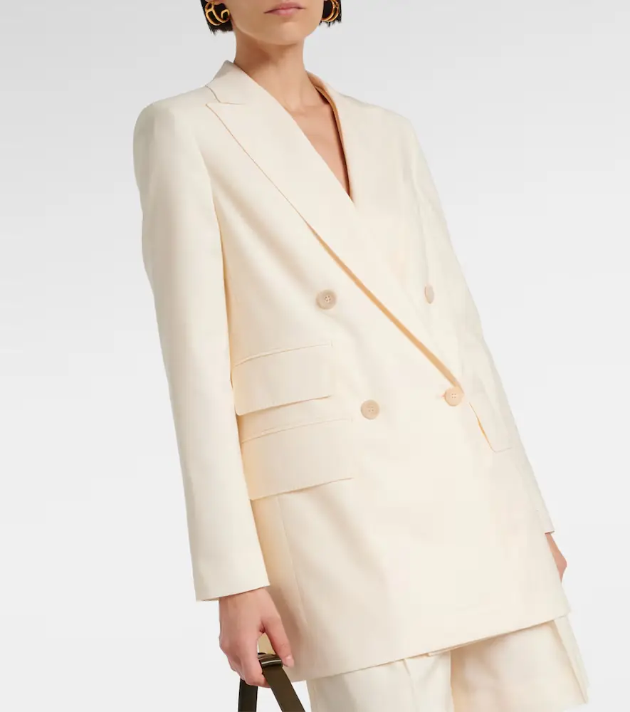 Max Mara Double-breasted virgin wool blazer | Thumbnail 4