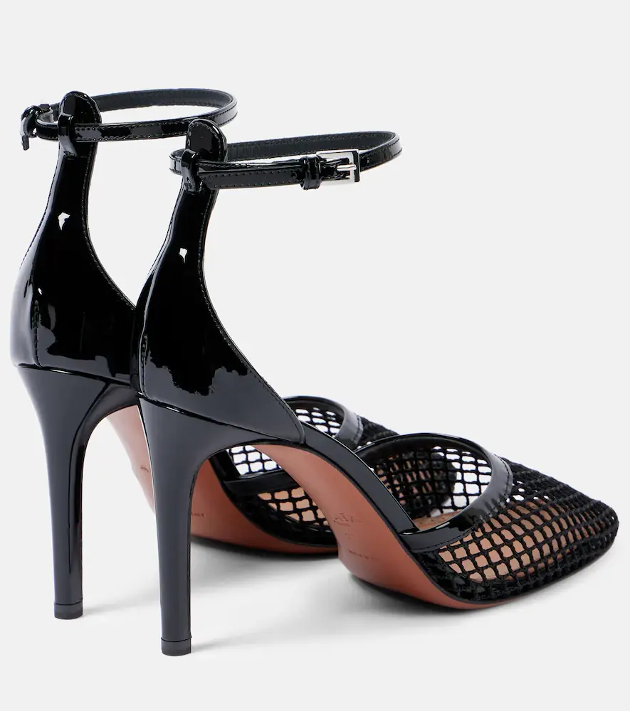 Alaïa Alaïa Leather-trimmed mesh pumps | Thumbnail 2 Alaïa Alaïa Leather-trimmed mesh pumps | Thumbnail 2