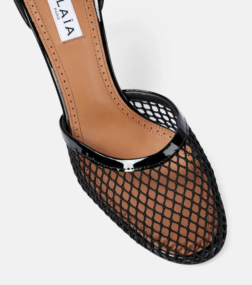 Alaïa Alaïa Leather-trimmed mesh pumps | Thumbnail 4 Alaïa Alaïa Leather-trimmed mesh pumps | Thumbnail 4