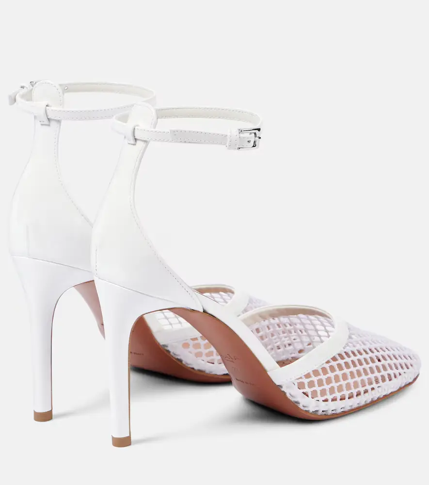 ALAÏA Leather-trimmed mesh pumps | Thumbnail 2