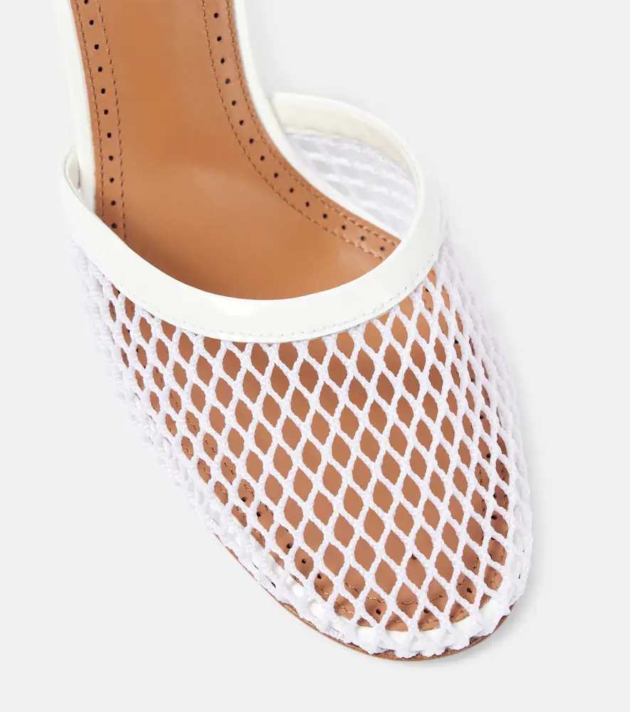 ALAÏA Leather-trimmed mesh pumps | Thumbnail 3