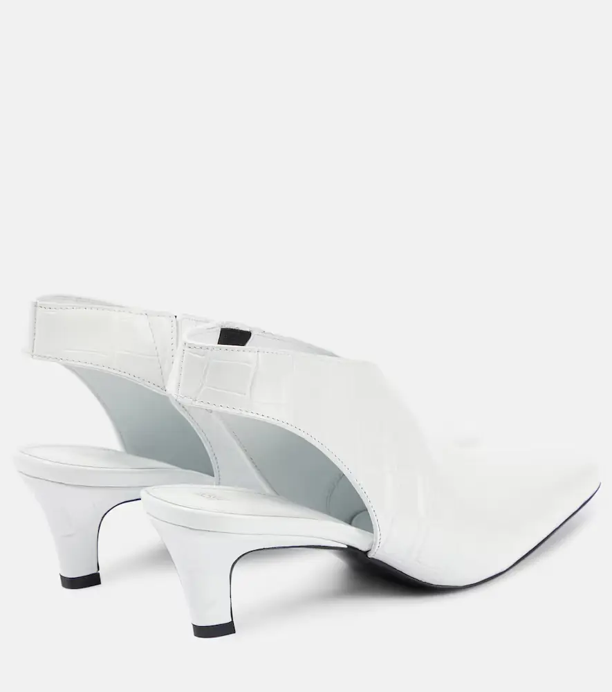 TOTEME The Croco Slim leather slingback pumps | Thumbnail 2