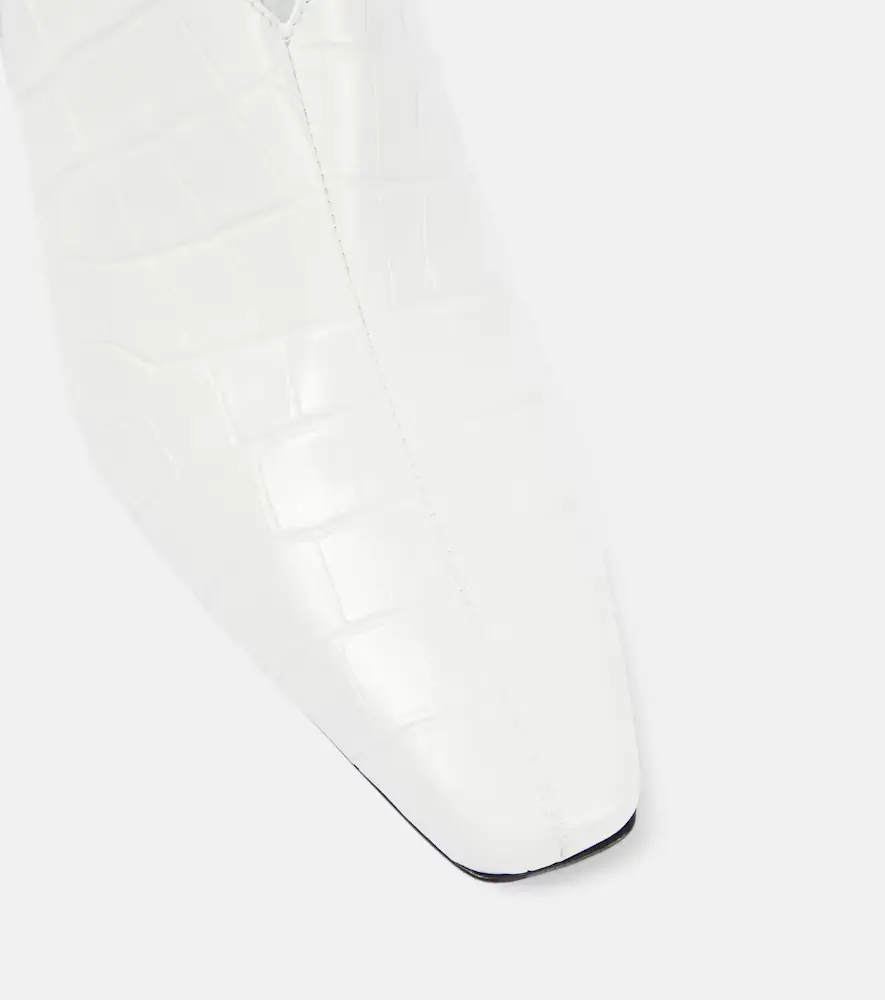 TOTEME The Croco Slim leather slingback pumps | Thumbnail 4