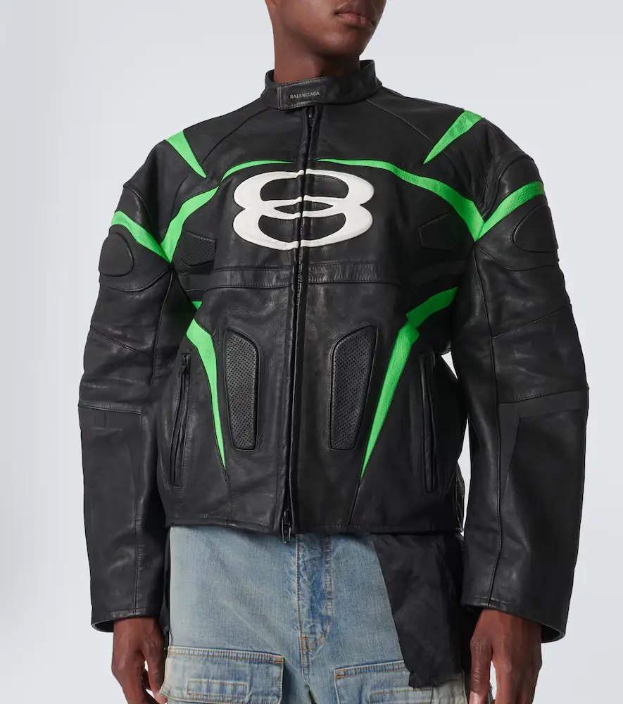 Balenciaga Logo leather jacket | Thumbnail 3 Balenciaga Logo leather jacket | Thumbnail 3