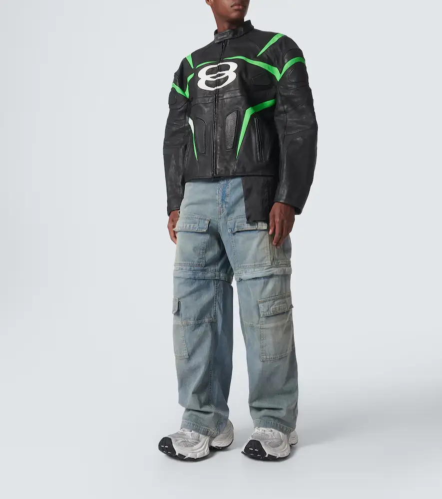 Balenciaga Logo leather jacket | Thumbnail 4 Balenciaga Logo leather jacket | Thumbnail 4