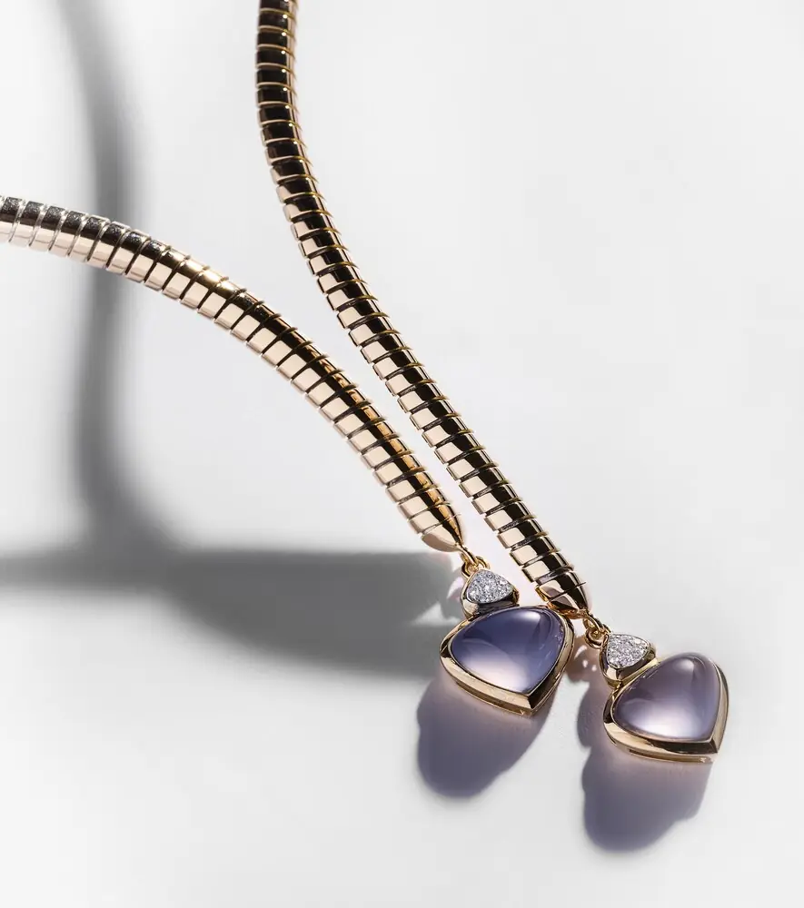 Marina B Trisolina 18kt gold necklace with chalcedony and diamonds | Thumbnail 5 Marina B Trisolina 18kt gold necklace with chalcedony and diamonds | Thumbnail 5