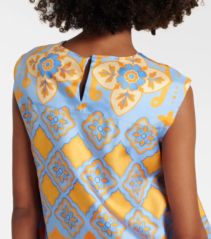 La DoubleJ San Carlo printed silk twill top | Thumbnail 3