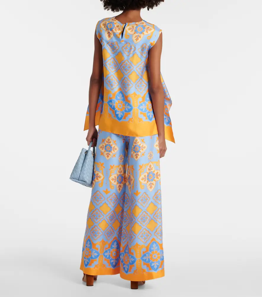 La DoubleJ San Carlo printed silk twill top | Thumbnail 5