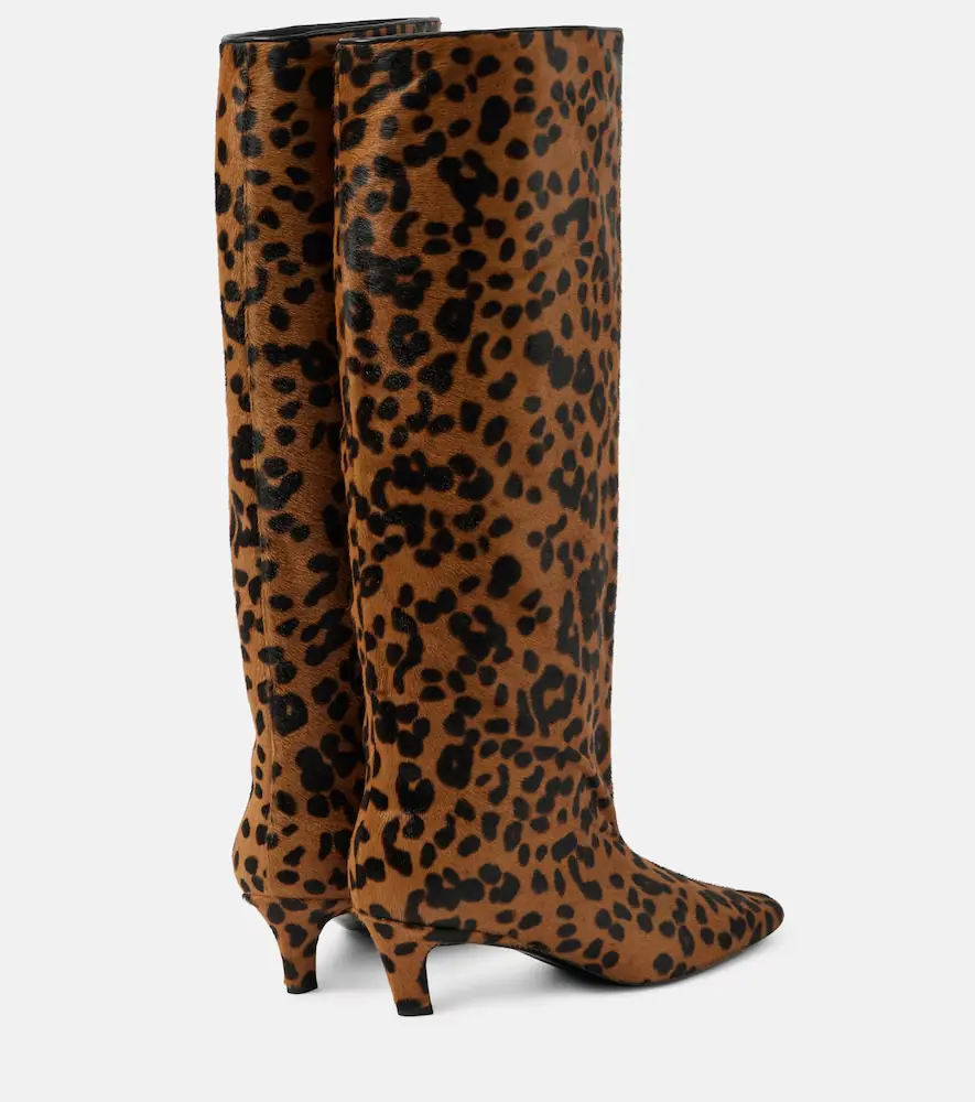 TOTEME Wide Shaft calf hair knee-high boots | Thumbnail 4 TOTEME Wide Shaft calf hair knee-high boots | Thumbnail 4