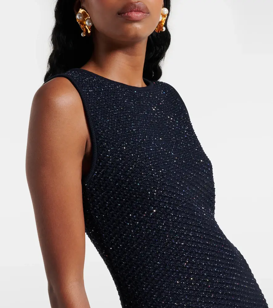 Oscar de la Renta Cotton-blend tweed minidress | Thumbnail 3 Oscar de la Renta Cotton-blend tweed minidress | Thumbnail 3