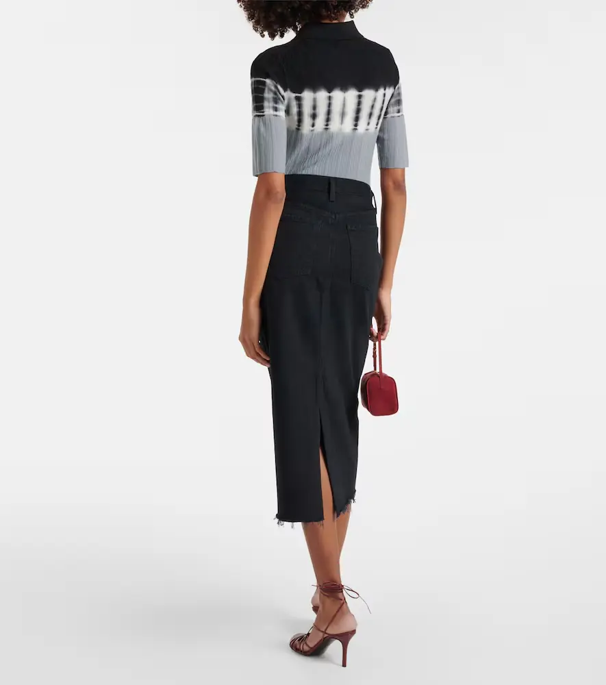 AGOLDE Della denim midi skirt | Thumbnail 5