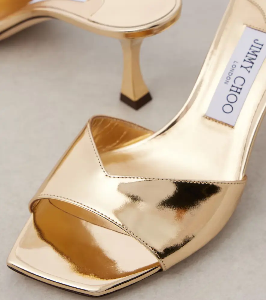 Jimmy Choo Skye 70 metallic leather mules | Thumbnail 2 Jimmy Choo Skye 70 metallic leather mules | Thumbnail 2