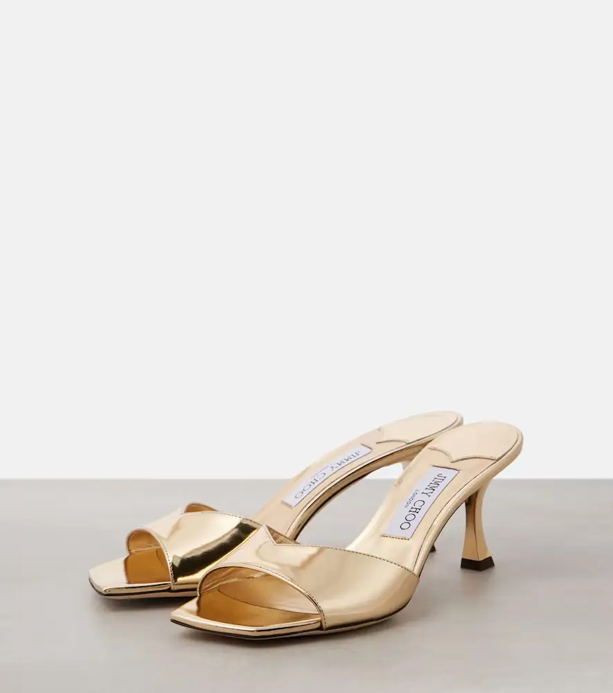 Jimmy Choo Skye 70 metallic leather mules | Thumbnail 4 Jimmy Choo Skye 70 metallic leather mules | Thumbnail 4