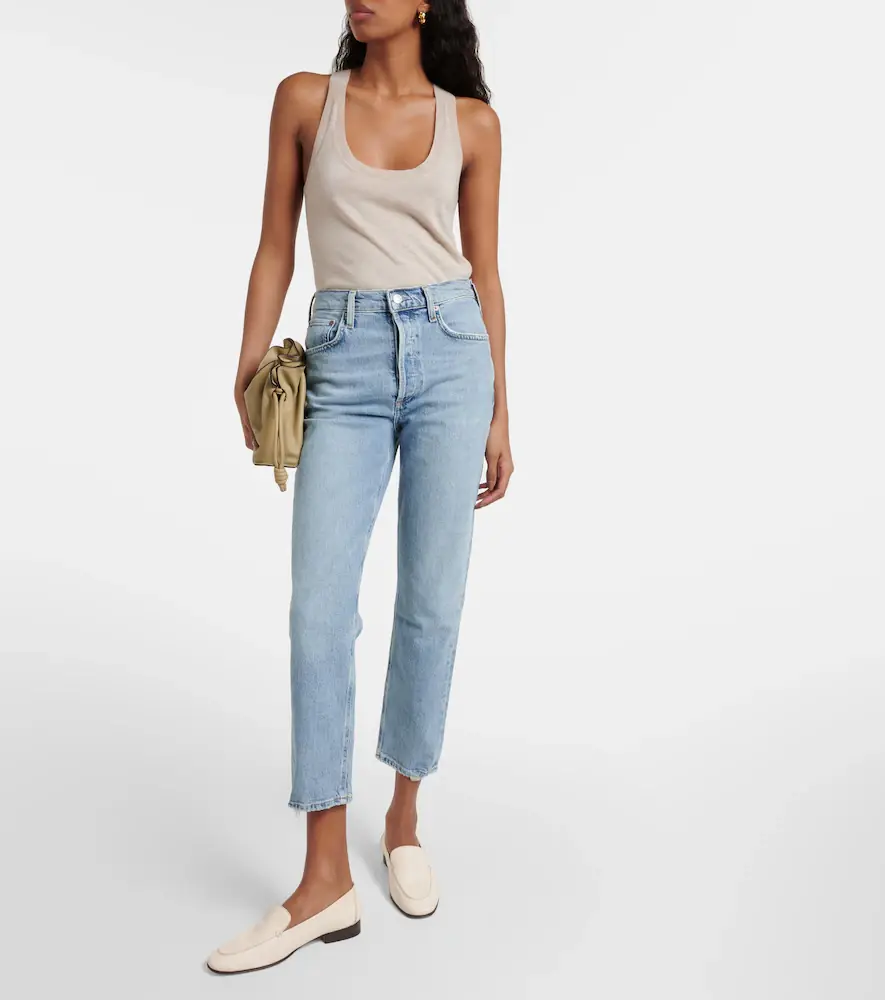 AGOLDE Riley high-rise cropped slim jeans | Thumbnail 2