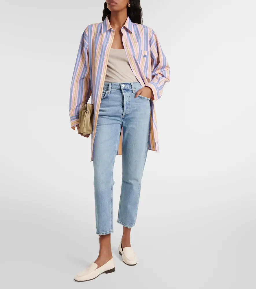 AGOLDE Riley high-rise cropped slim jeans | Thumbnail 6