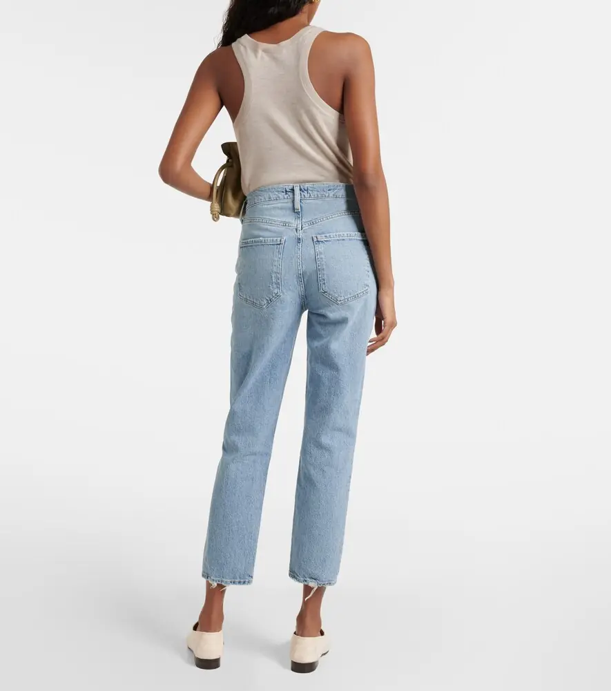 AGOLDE Riley high-rise cropped slim jeans | Thumbnail 7