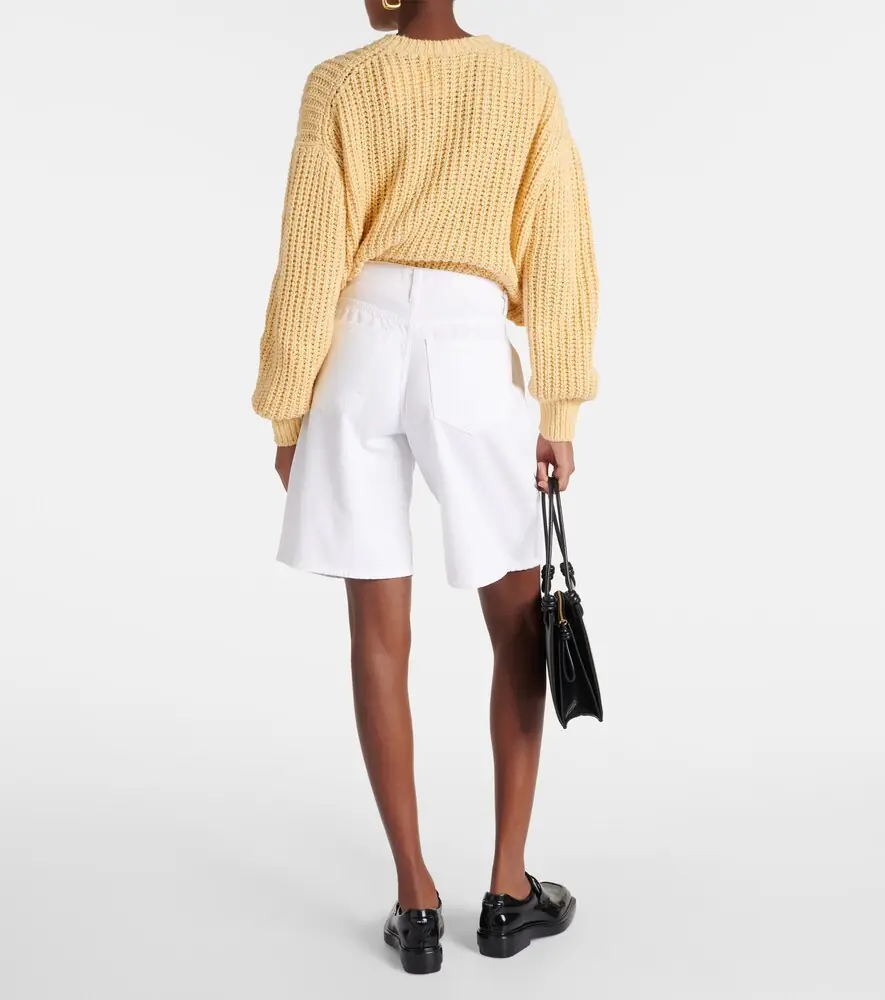 AGOLDE Ellis mid-rise denim Bermuda shorts | Thumbnail 2