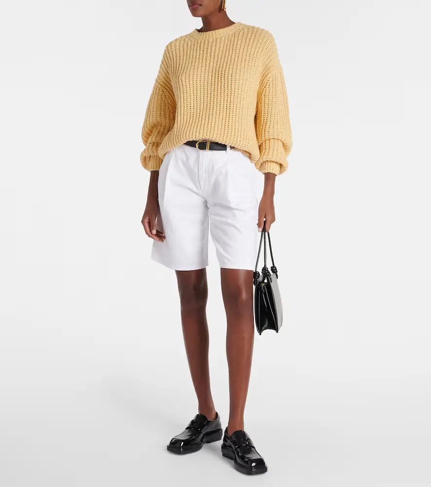 AGOLDE Ellis mid-rise denim Bermuda shorts | Thumbnail 3