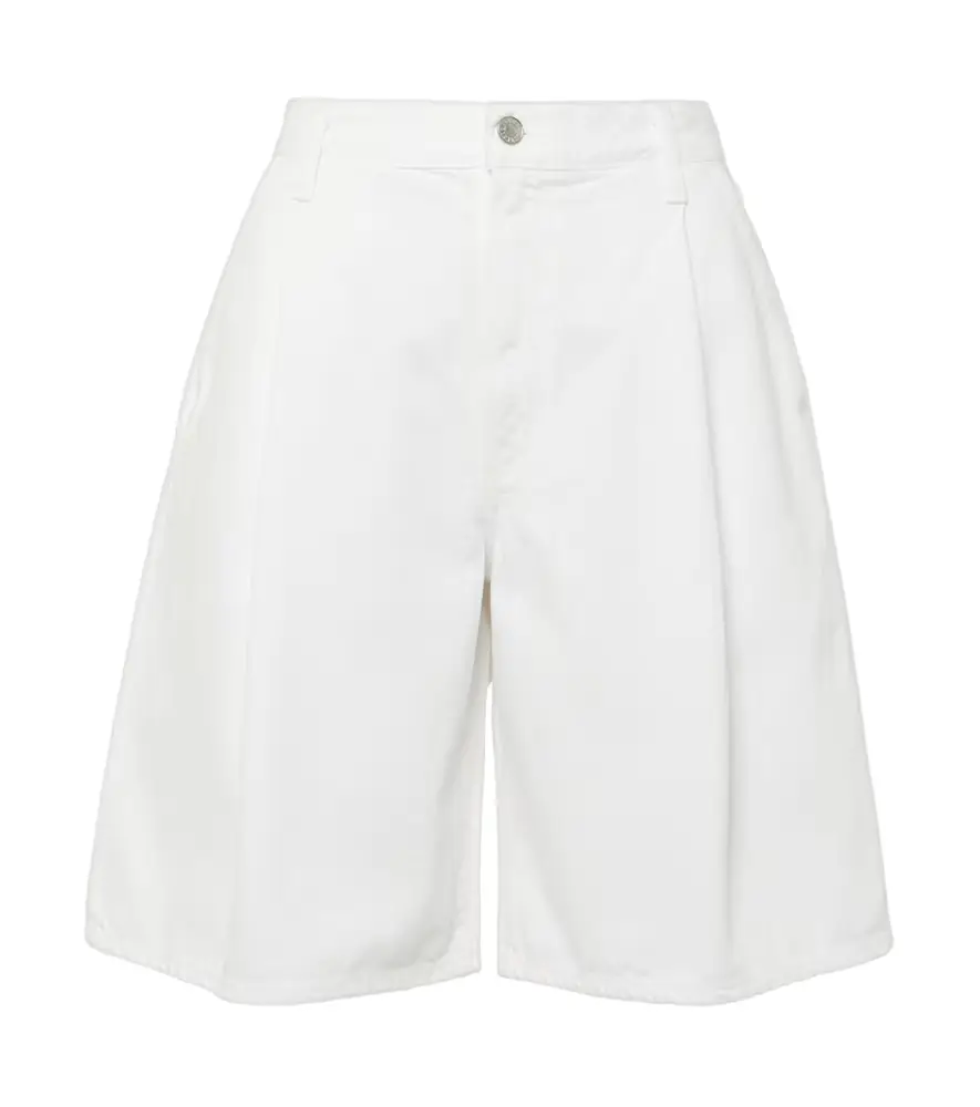 AGOLDE Ellis mid-rise denim Bermuda shorts