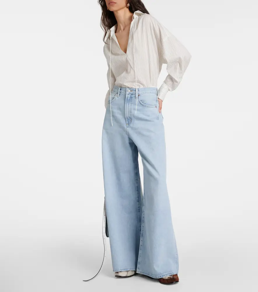 AGOLDE Nolan mid-rise wide-leg jeans | Thumbnail 6