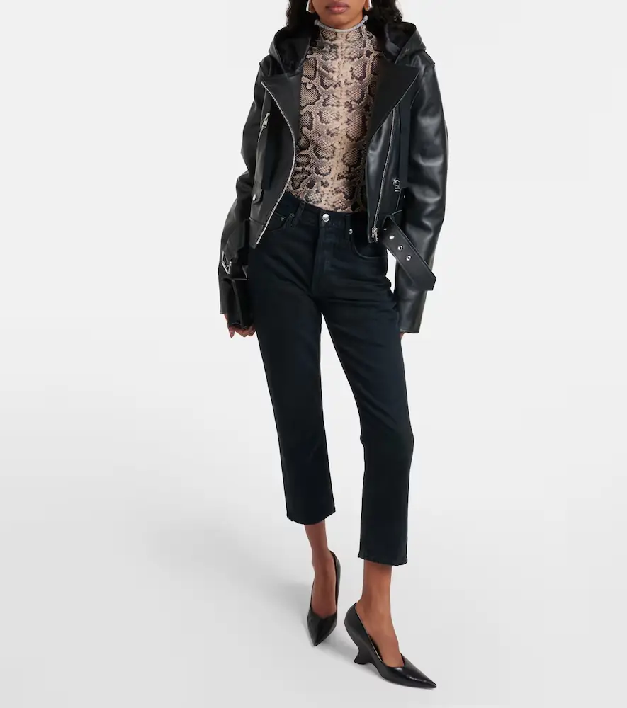 AGOLDE Riley Crop high-rise slim jeans | Thumbnail 3